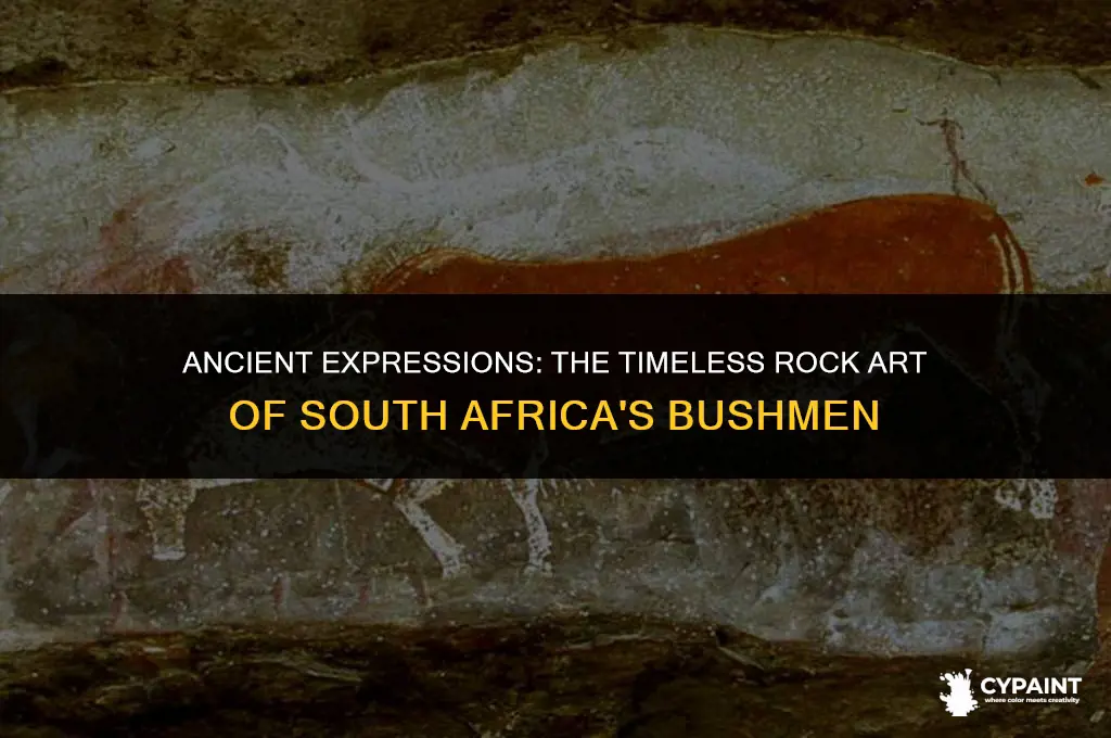 when did the bushamn paint on rocks in south africa