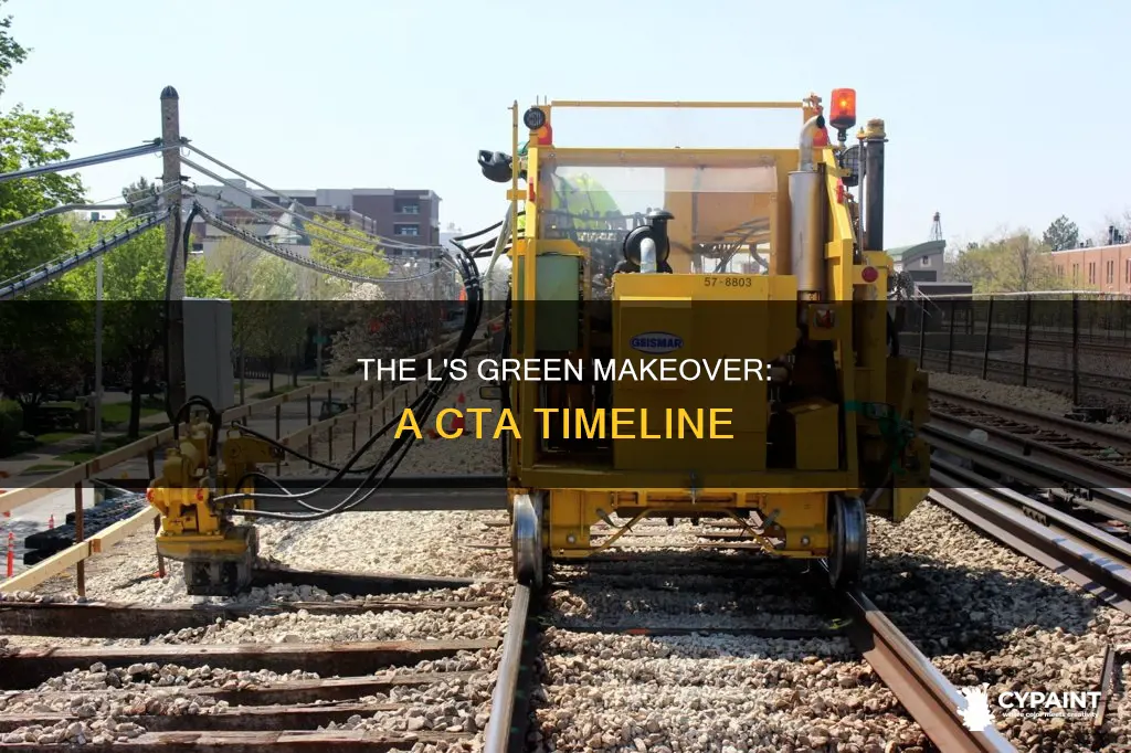 when did the cta paint the l structure green