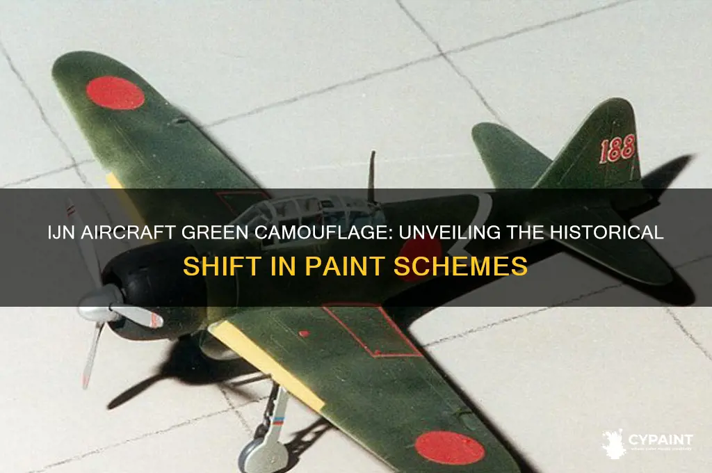 when did the ijn paint their aircraft green