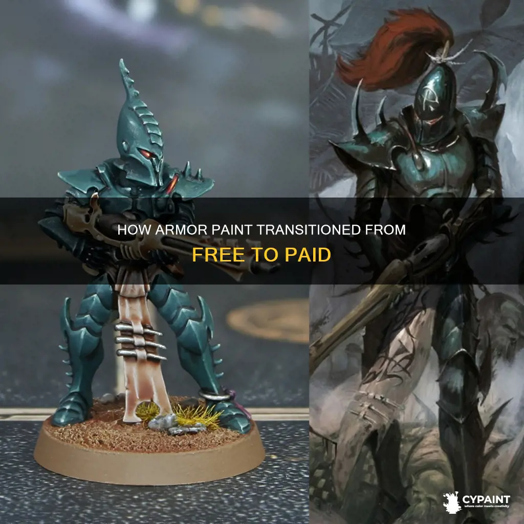 when did the program armor paint stop being free