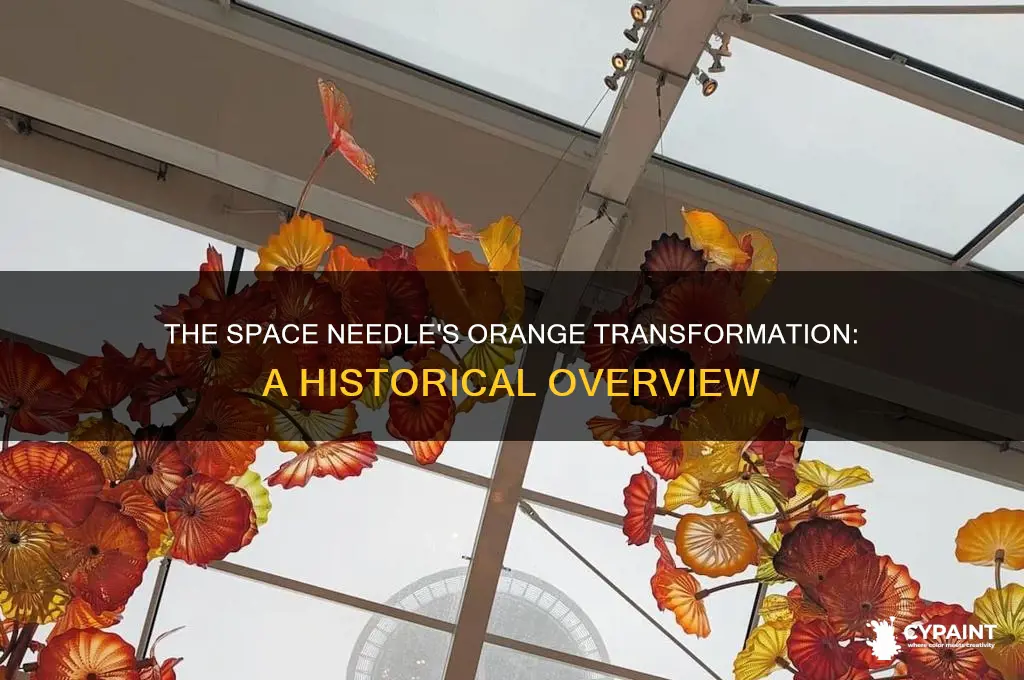 when did they paint the space needle orange