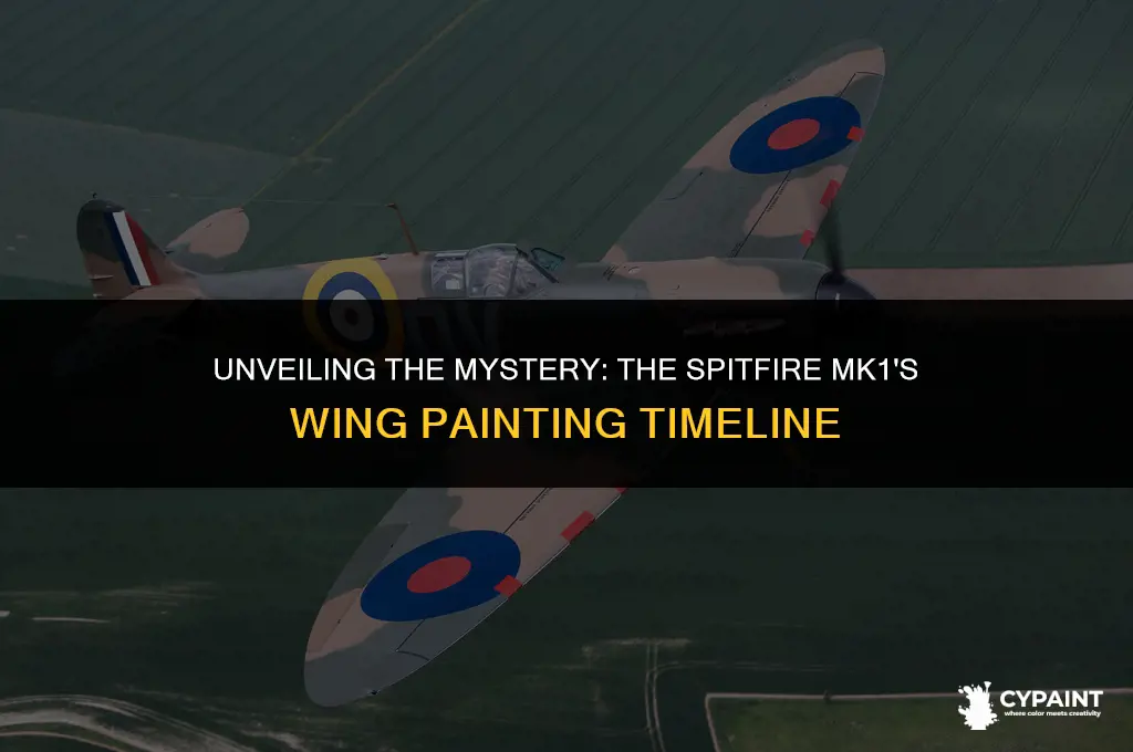 when did they paint the wings of the mk1 spitfire