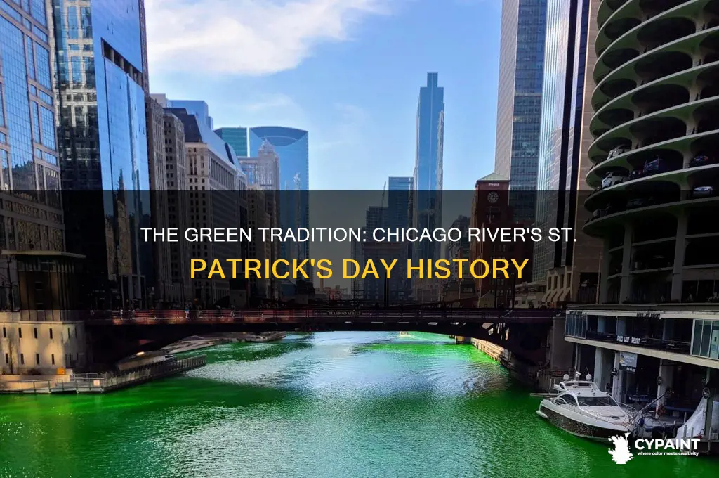 when did they start painting chicago river green