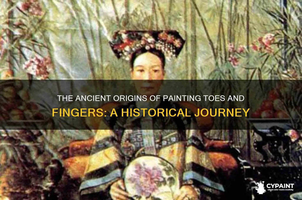 when did they start painting toes and finger
