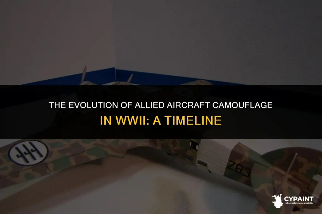 when did they stop camouflage painting allied aircraft in wwii