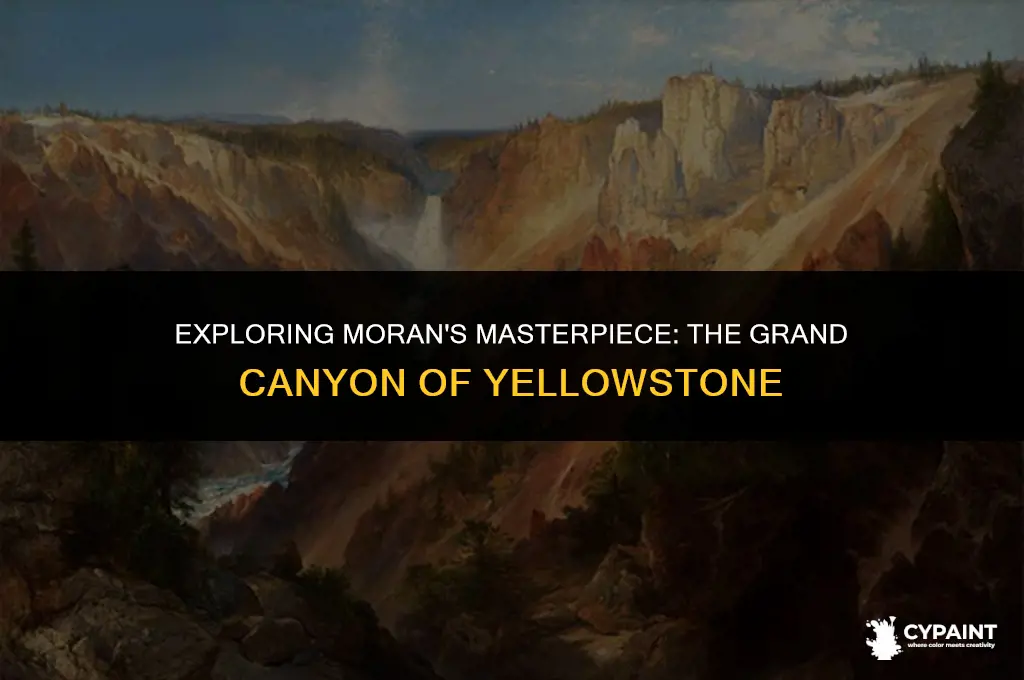 when did thomas moran paint the grand canyon of yellowstone