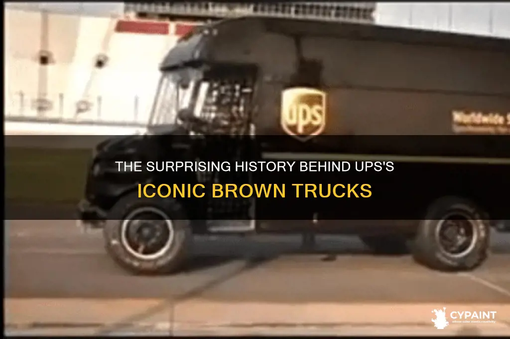when did ups first paint their vehicles brown