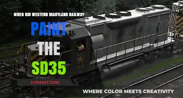 Western Maryland Railway's SD35: Unveiling the Paint Scheme Timeline