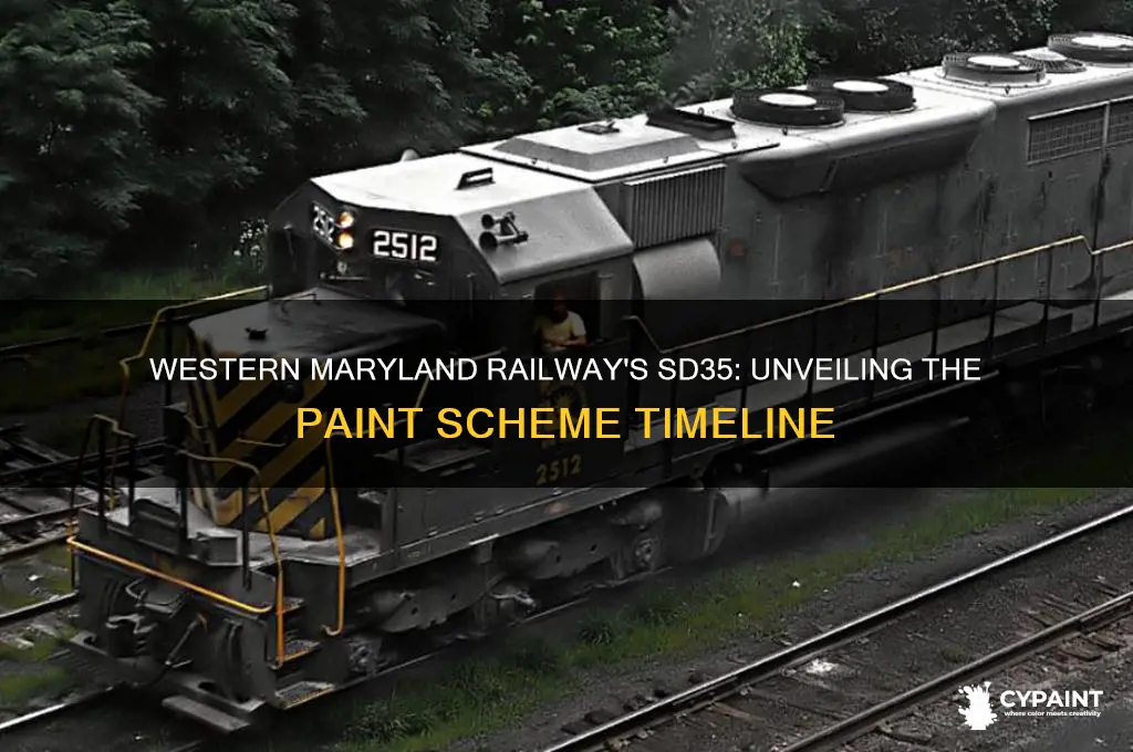 when did western maryland railway paint the sd35