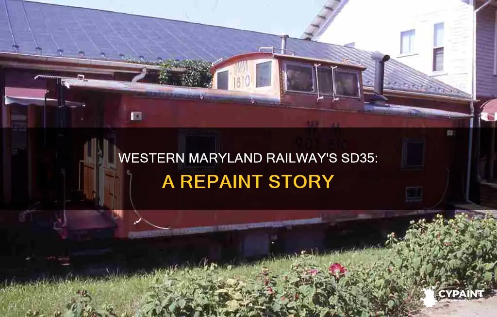 when did western maryland railway re-paint the sd35
