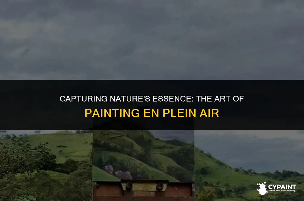 when discussing painting what does en plein air refer to