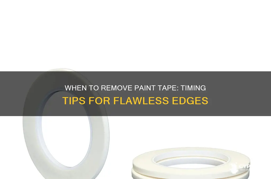 when do i take tape off after painting