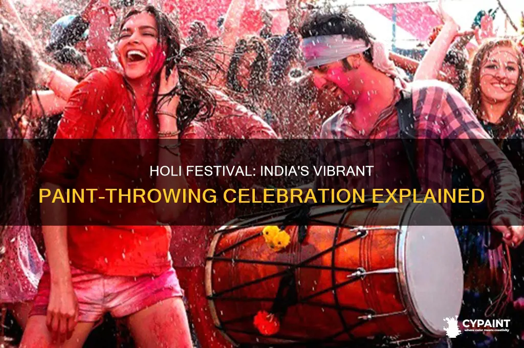 when do indians from india throwing paint holidays
