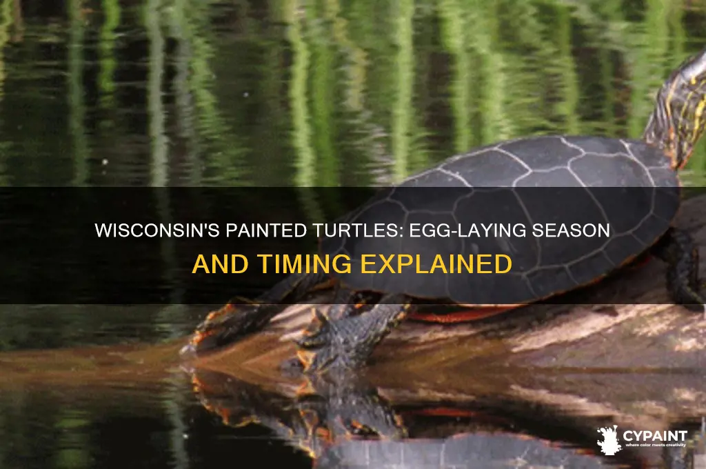 when do painted turtles lay eggs in wisconsin