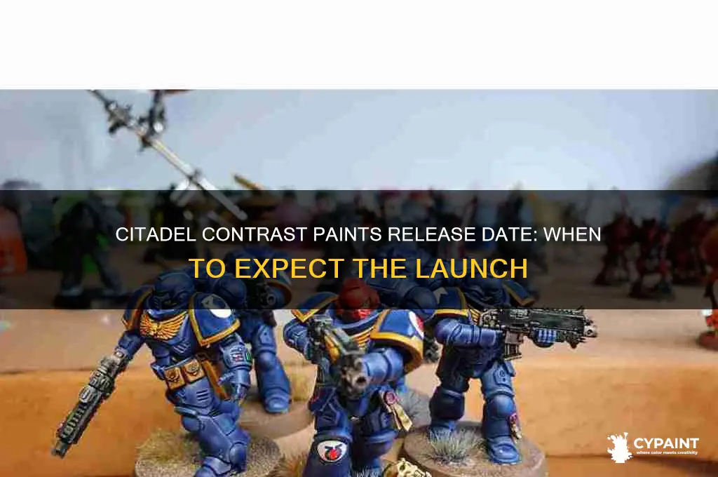 when do the citadel contrast paints come out