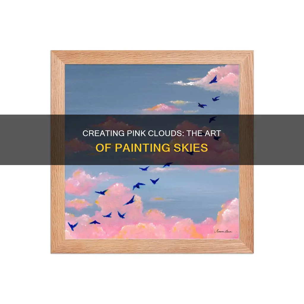 when do you add pink to clouds when painting