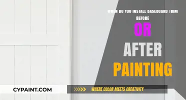 Baseboard Trim Installation: Before or After Painting?