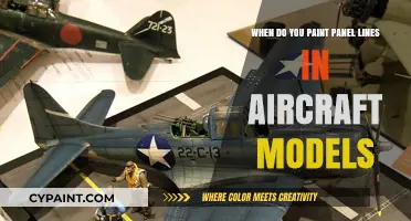 Aircraft Model Painting: Panel Lines Precision