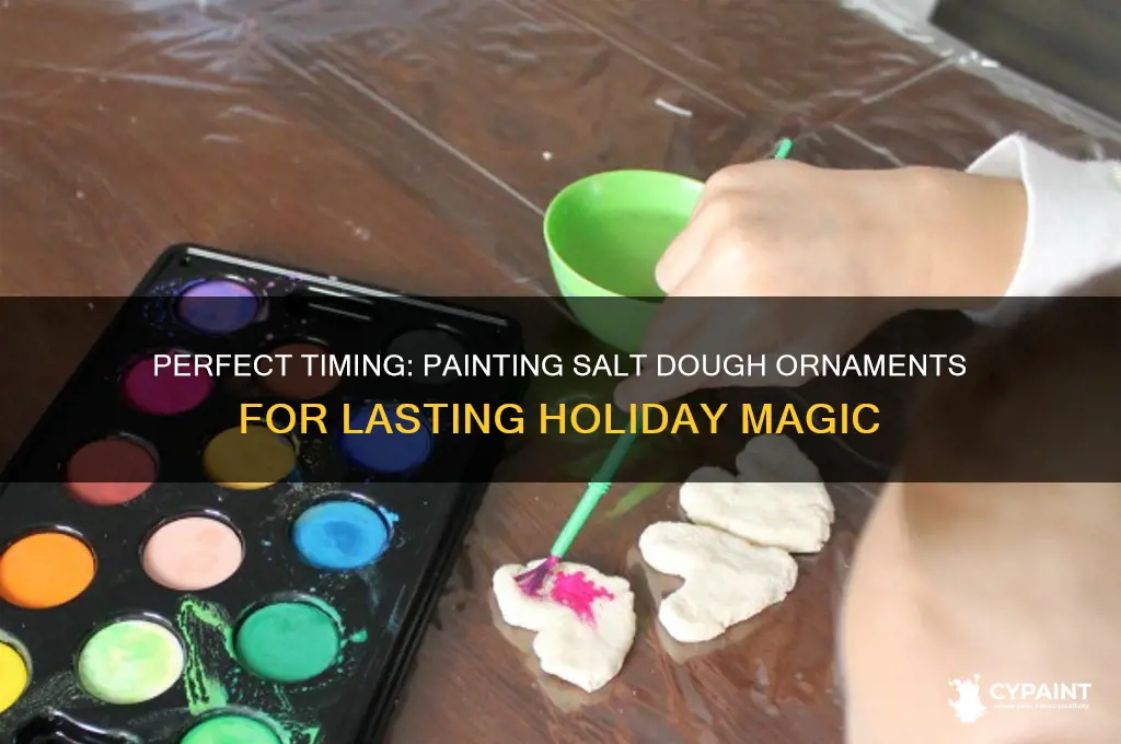when do you paint salt dough ornaments