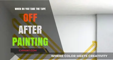 The Best Time to Remove Tape After Painting
