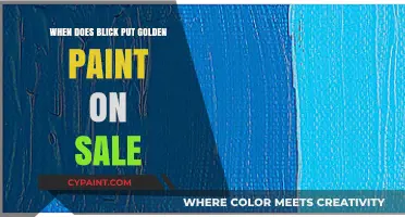 When Does Blick Offer Golden Paint on Sale?