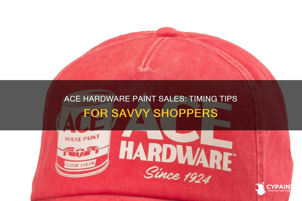 when does paint go on sale at ace