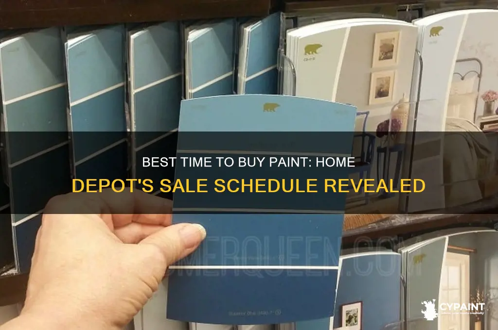 when does paint go on sale at homedepot