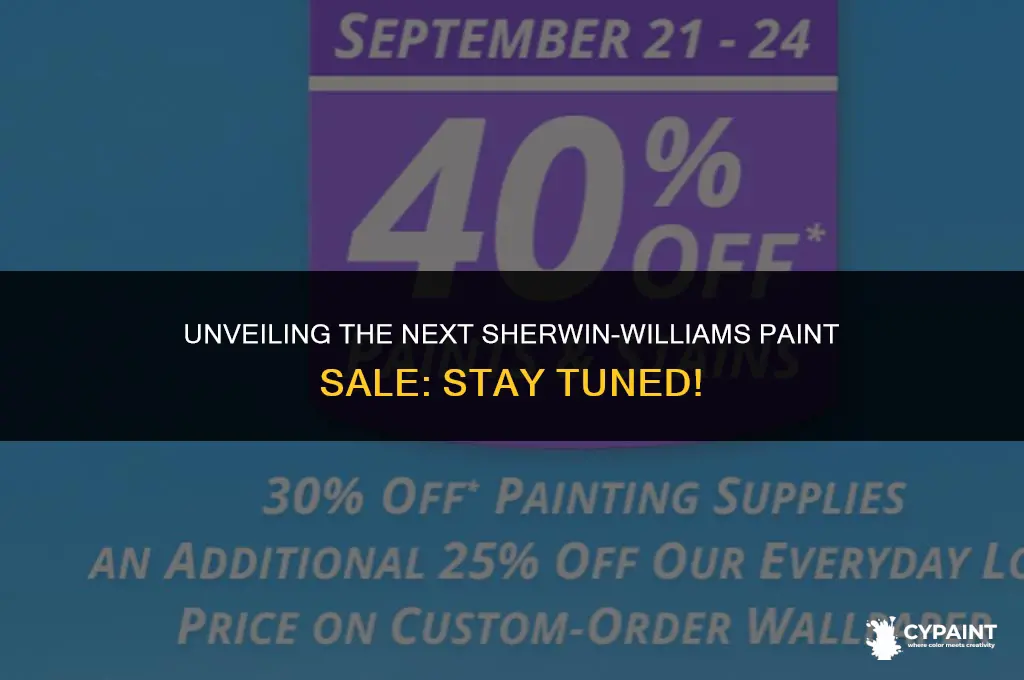 when does sherwin williams have it