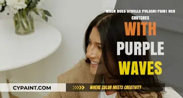 Sydney Pulaski's Artistic Expression: Purple Waves on Crutches