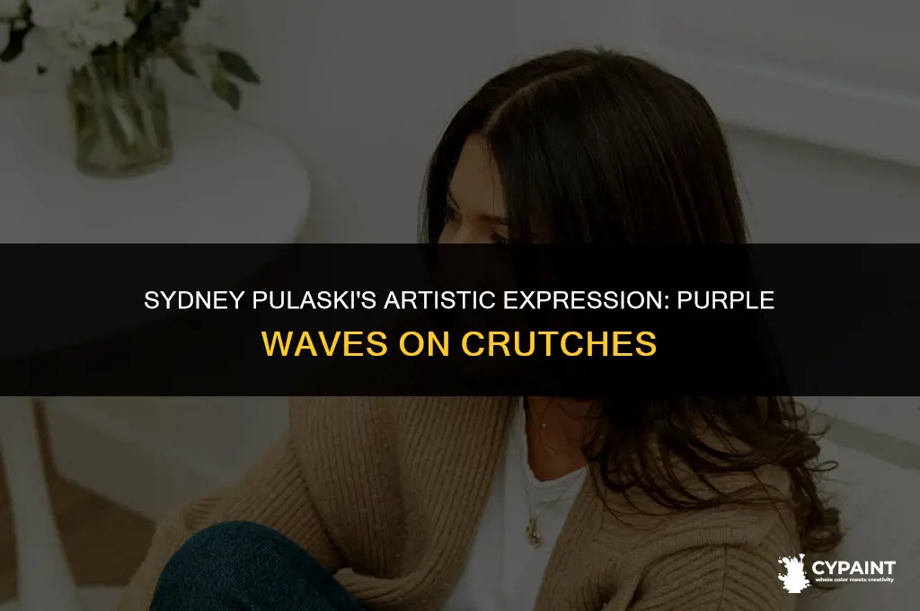 when does sydelle pulaski paint her crutches with purple waves