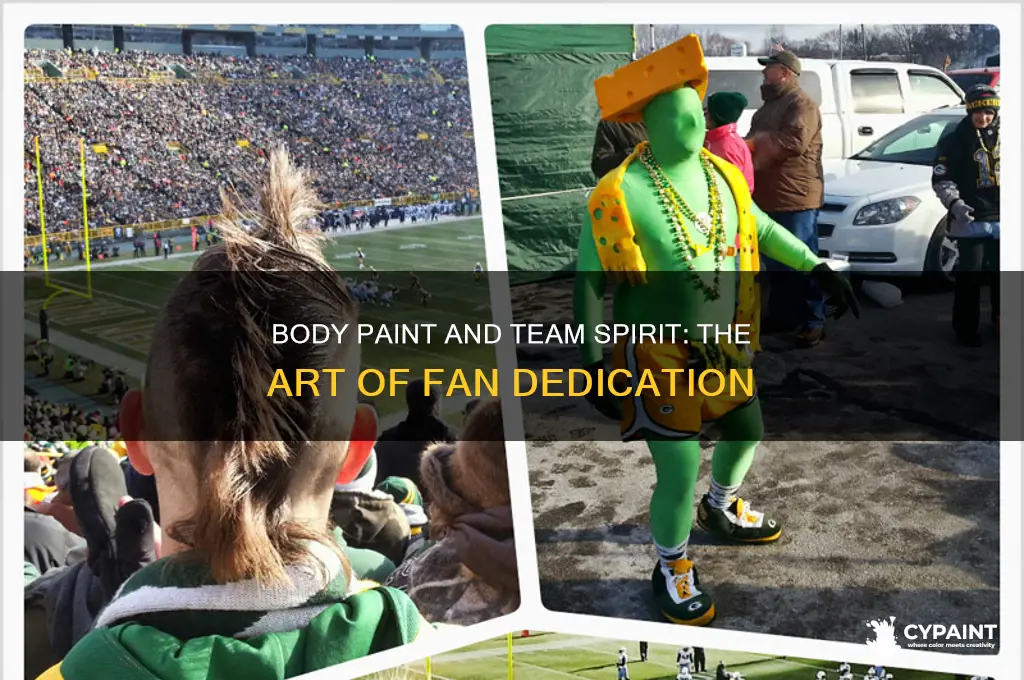 when fans paint themselves for team sports games