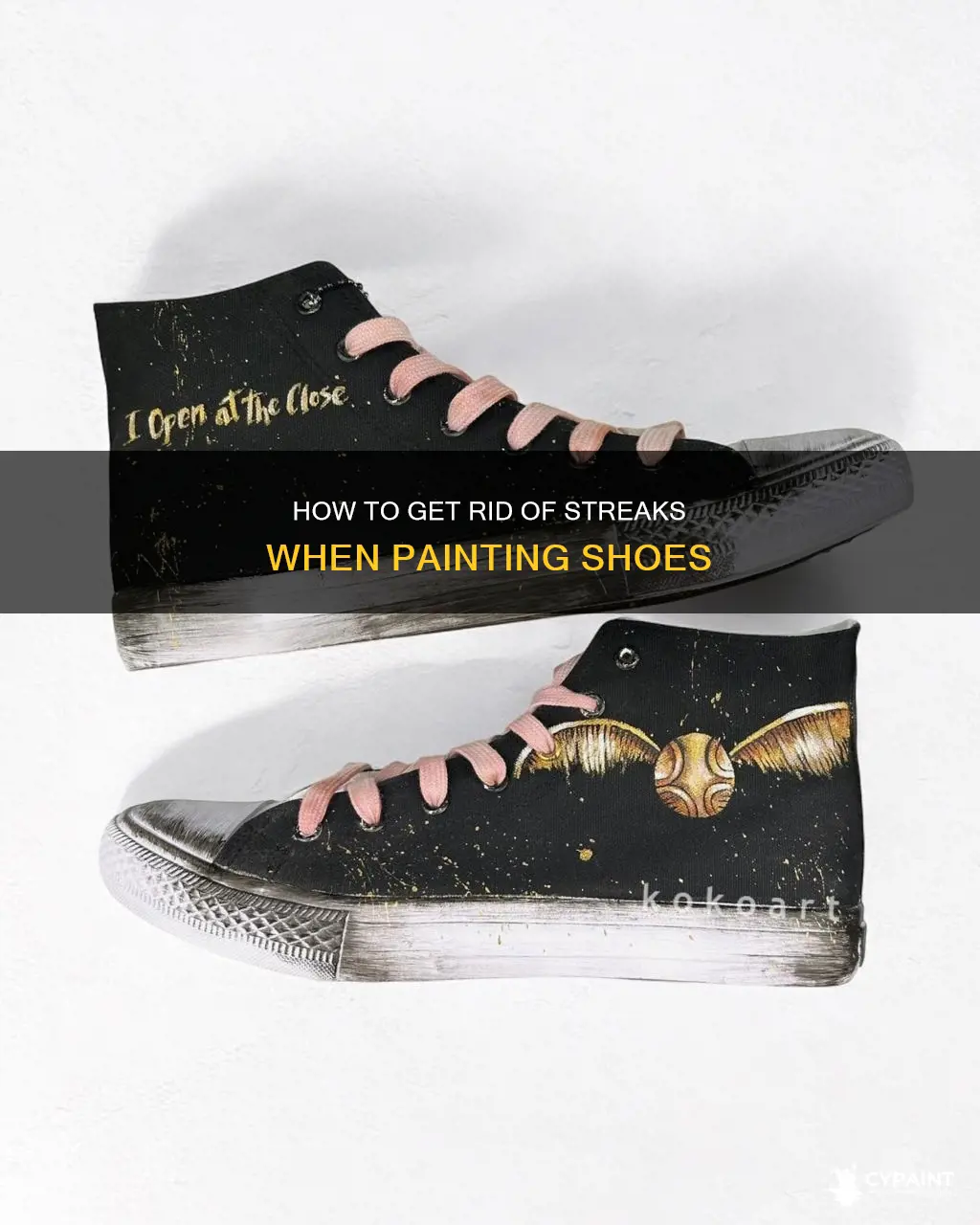 when i paint my shoe i can see streaks
