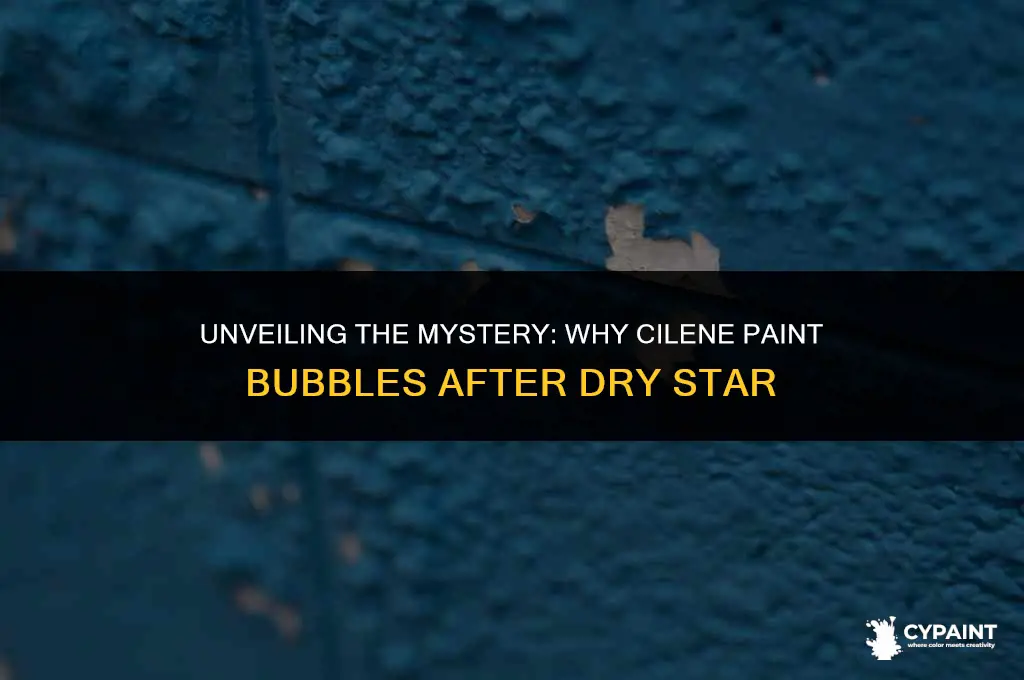 when i put cilen paint after dry star bubble why