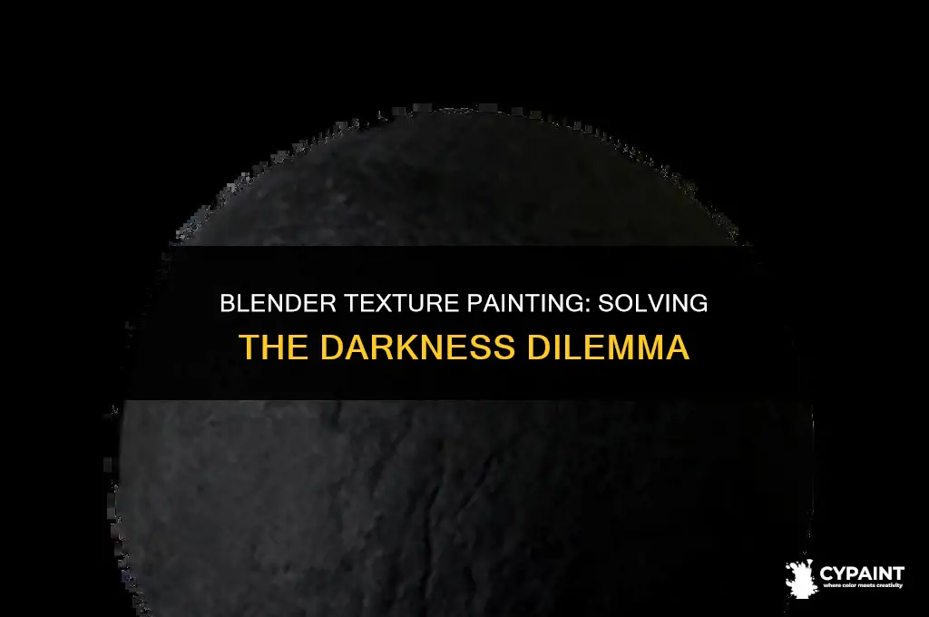 when i texture paint in blender it is to dark