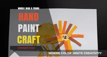 Childhood Creativity: My 5-Year-Old Hand Paint Craft Journey