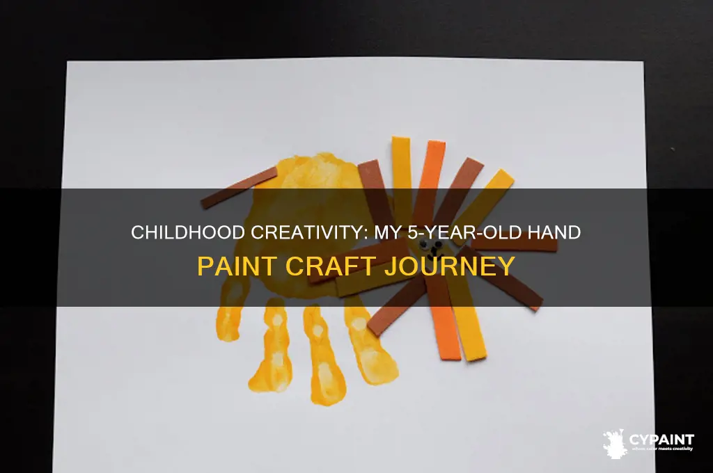 when i was 5 years hand paint craft