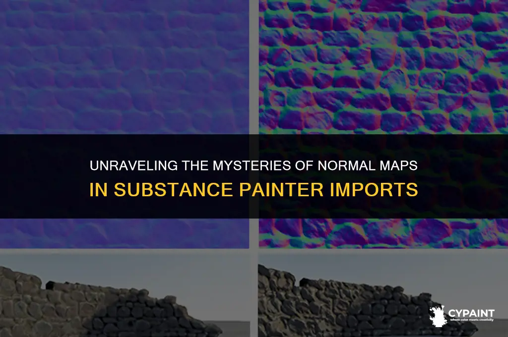 when importing into substance painter what is a normal map