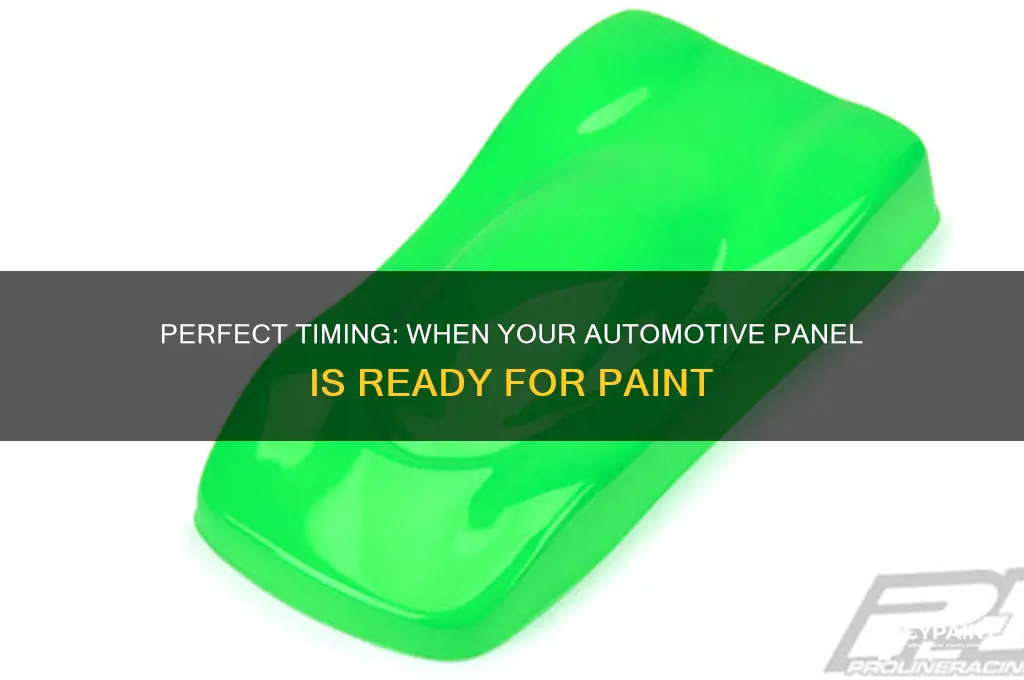 when is a automotive panel ready to paint