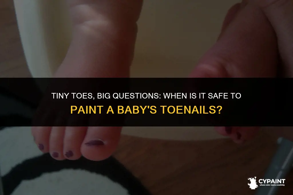 when is it safe to paint a baby