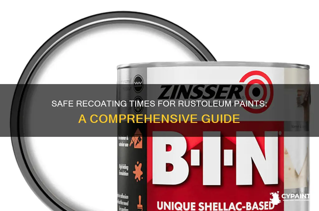 when is it safe to recoat rustoleum paints