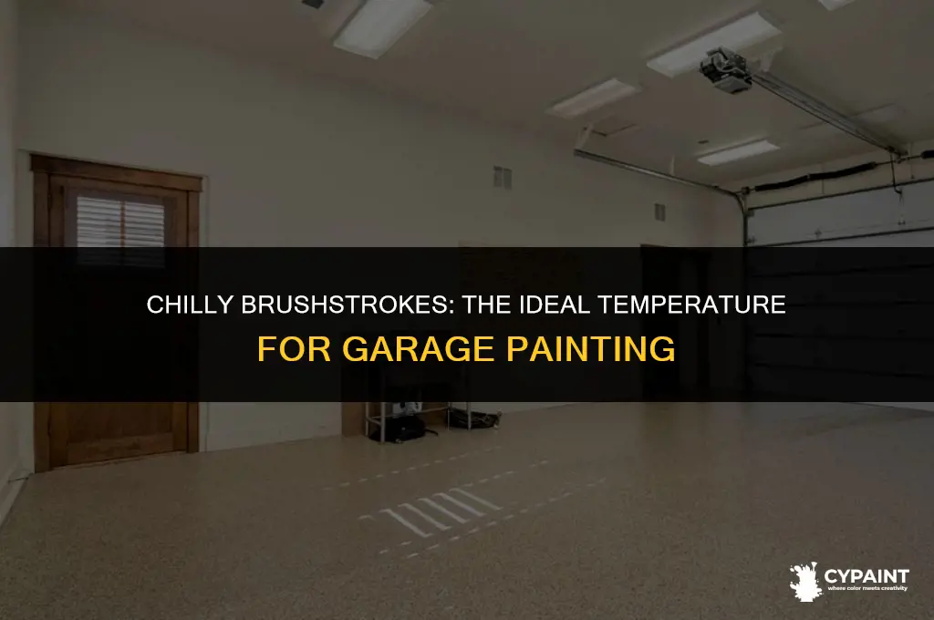 when is it too cold to paint in the garage
