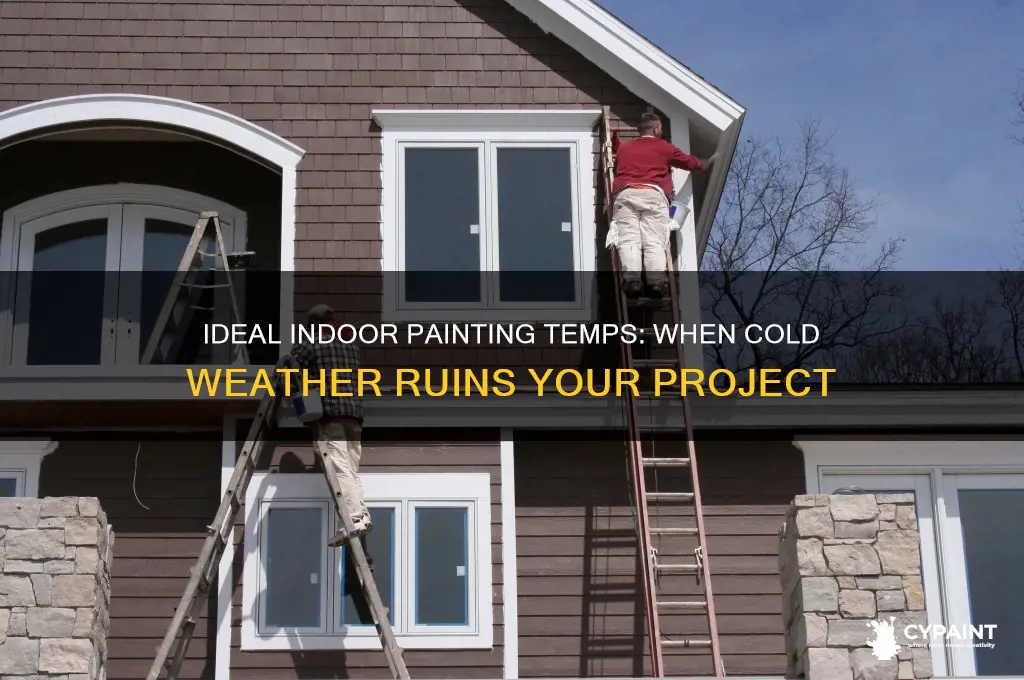 when is it too cold to paint inside