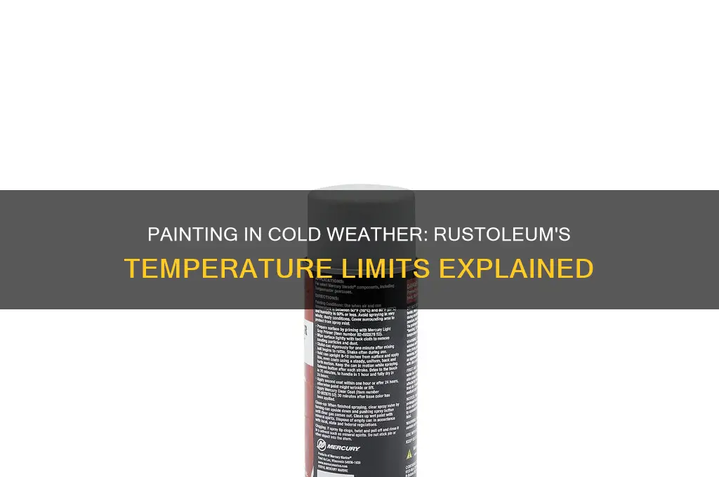 when is it too cold to paint rustoleum