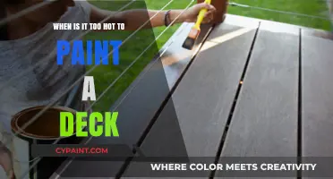 Summer Deck Painting: When is Too Hot?