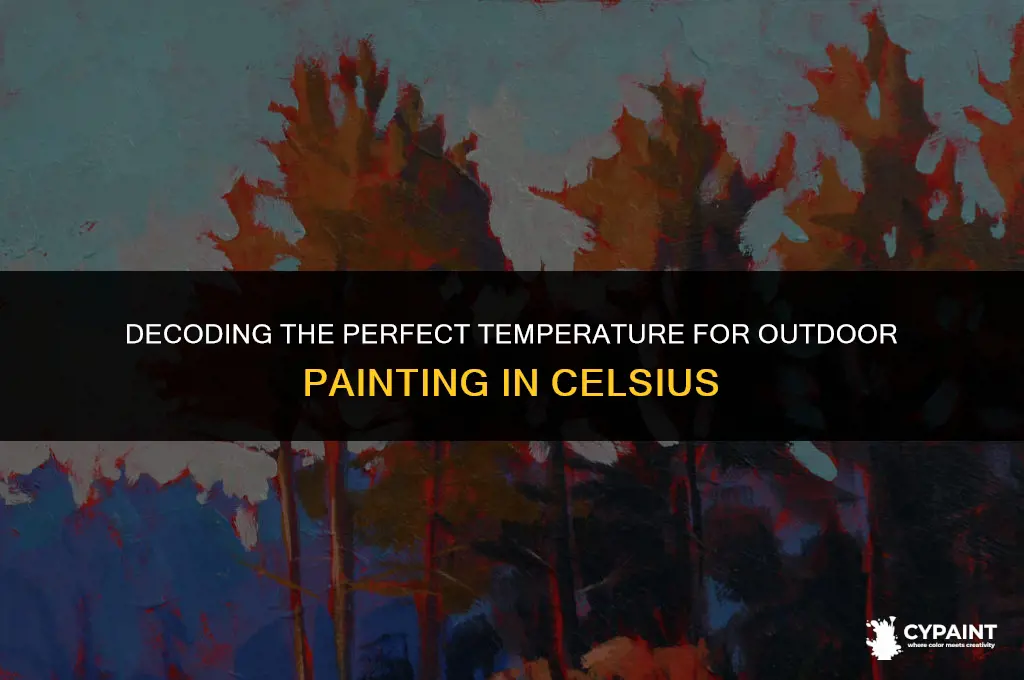 when is it too hot to paint outside in celsius