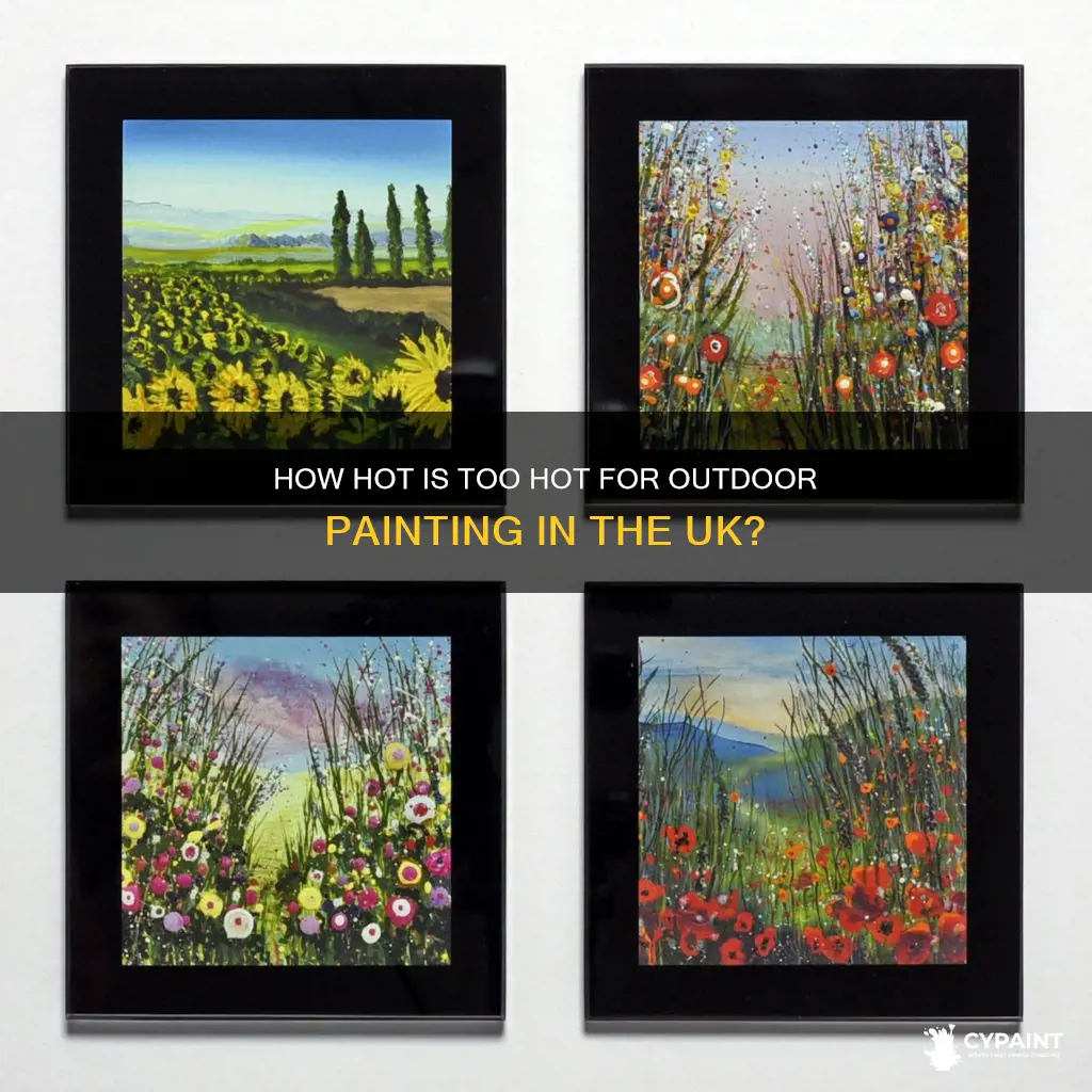 when is it too hot to paint outside uk