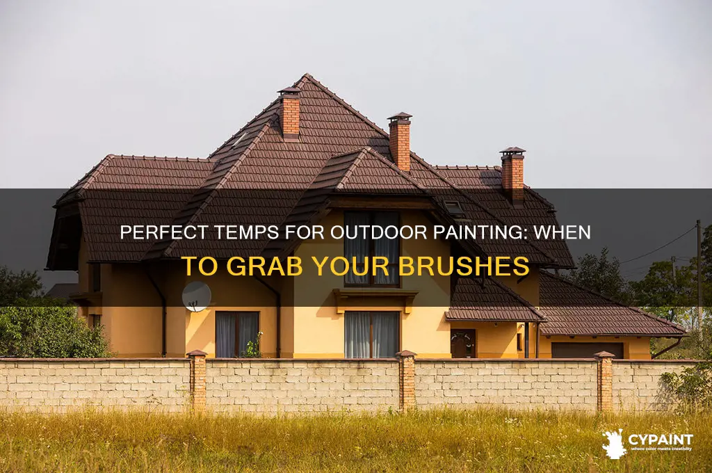 when is it warm enough for outdoor painting