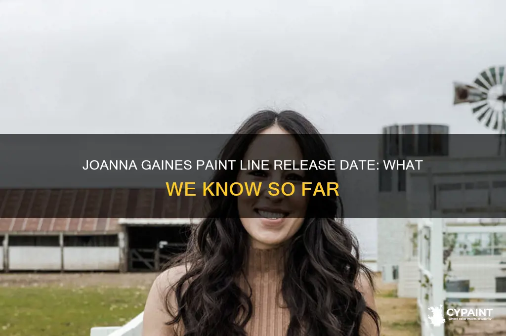when is joanna gaines paint line coming out