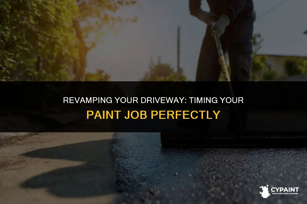 when is the appropriate time to have your driveway painted