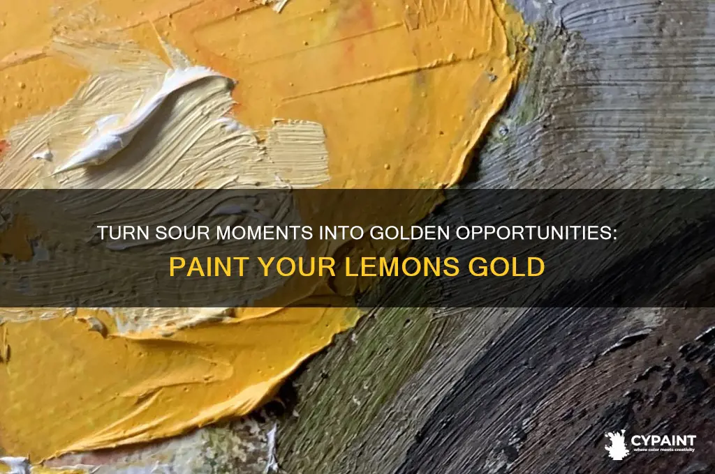 when life gives you lemons paint that gold